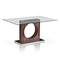 Glass top dining table